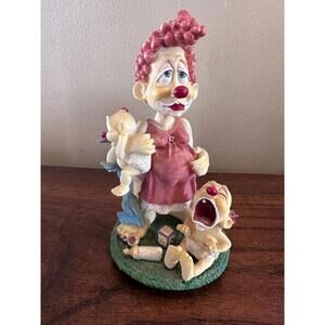 Vintage Slapstix “Barefoot and Pregnant” Whimsical Clown Figurine